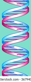 Illustration of the abstract concept DNA seamless decoration