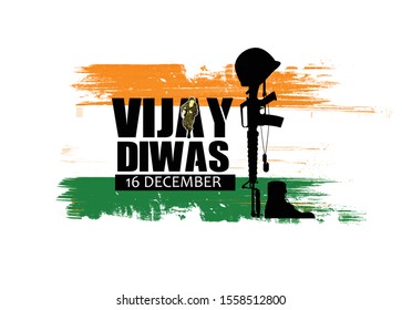 illustration of abstract concept for 
 Victory Day, Vijay diwas ,16 December in India