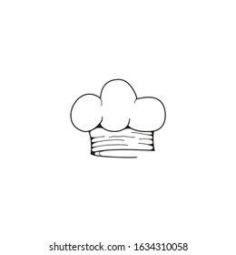 Illustration abstract cooking chef hat icon vector logo design
