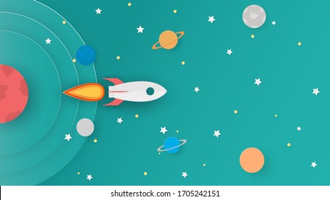Illustration of an abstract cosmological universe background. 