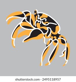 illustration of an abstract crab
