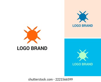 ILLUSTRATION ABSTRACT CRAB SIMPLE LOGO ICON DESIGN VECTOR
