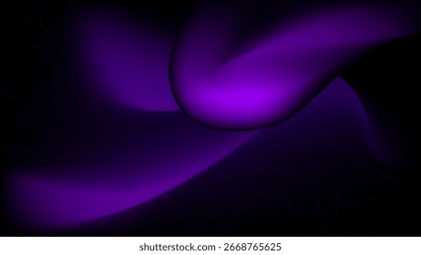 ILLUSTRATION ABSTRACT DARK BACKGROUND ELEGANT GRADIENT MESH PURPLE SMOOTH COLOR DESIGN VECTOR TEMPLATE GOOD FOR MODERN WEBSITE, WALLPAPER, COVER DESIGN 