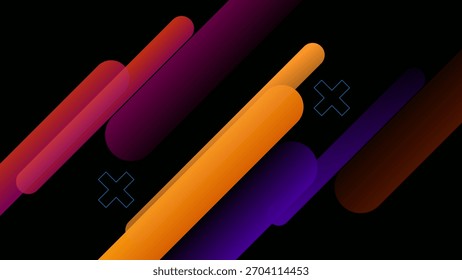 ILLUSTRATION ABSTRACT DARK BACKGROUND WITH ELEGANT GRADIENT SMOOTH LIQUID COLORFUL DIAGONAL GEOMETRIC SHAPES DESIGN VECTOR TEMPLATE GOOD FOR MODERN WEBSITE, WALLPAPER, COVER DESIGN 
