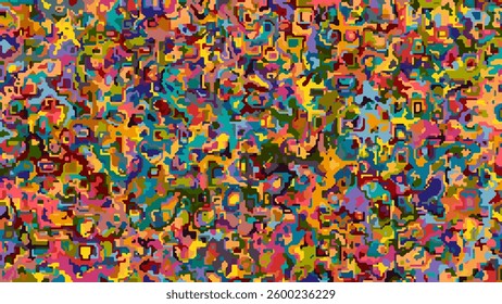 ILLUSTRATION ABSTRACT DECORATIVE MESSY BACKGROUND COLORFUL WITH PATTERN PAINT TEXTURE. DISTRESS DIRTY ROUGH DESIGN VECTOR