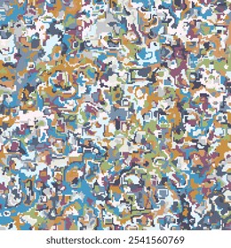 ILUSTRAÇÃO ABSTRATO DECORATIVO MESSY PIXEL FUNDO PASTEL COR COM TEXTURA DE TINTA. VETOR DE DESIGN DIRTY ROUGH DE SOFRIMENTO