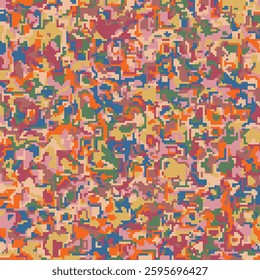 ILLUSTRATION ABSTRACT DECORATIVE MESSY PIXEL  BACKGROUND PASTEL COLOR WITH PAINT TEXTURE. DISTRESS DIRTY ROUGH DESIGN VECTOR