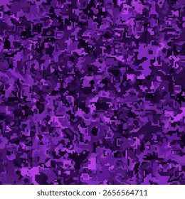 ABSTRACTAS FONDO DE PÍXELES DESORDENADO DECORATIVO PÚRPURA COLORIDO CON TEXTURA DE PINTURA DE PATRÓN. VECTOR DE DISEÑO SUCIO Y ÁSPERO