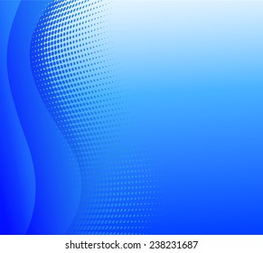illustration of abstract design blue background concept