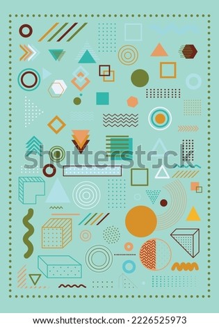 illustration of abstract design geometric background that is majestic unique and also interesting