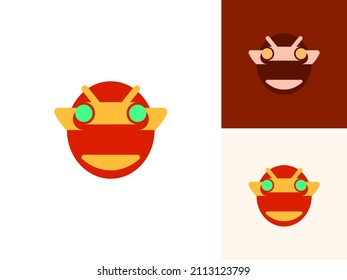 ILUSTRACIÓN ABSTRACTO BROBOT ELEMENT LOGO BRANDING MODERNO VECTOR