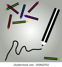 Illustration of abstract drawing.