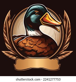 illustration of an abstract duck logo