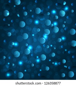 Illustration abstract dusk background with bokeh effect - vector