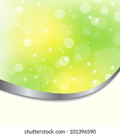 Illustration abstract eco background light green - vector