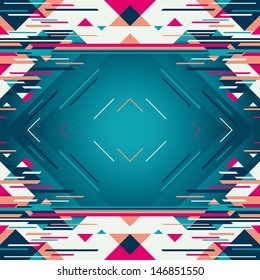 Illustration with abstract elements. Vector illustration.