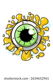 Illustration of an abstract eye