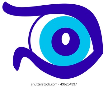 Illustration of the abstract eye icon