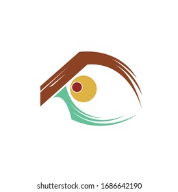 illustration of abstract eye logo