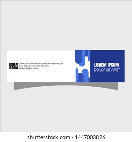 illustration of abstract flat banner template