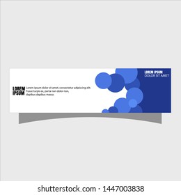 illustration of abstract flat banner template