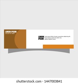 illustration of abstract flat banner template