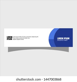 illustration of abstract flat banner template