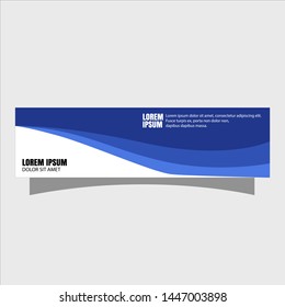 illustration of abstract flat banner template