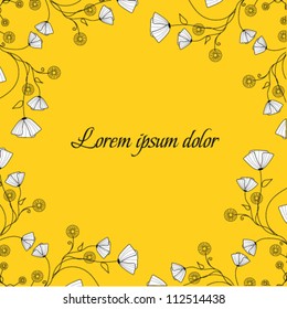 Illustration of Abstract flowers background