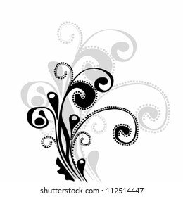 Illustration of Abstract flowers background