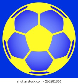 Illustration of the abstract football / soccer ball