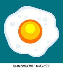 Illustration of abstract fried egg