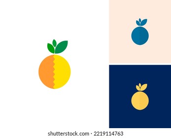 ABSTRAKTER OBST EINFACHER LOGO-SYMBOL-DESIGN-VEKTOR