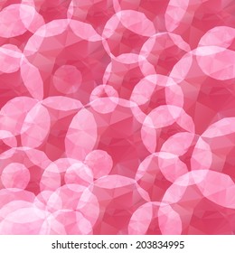 Illustration of abstract geometric bubbles background. Vector Illustration, EPS10.