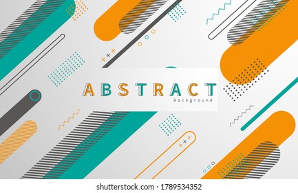 illustration of abstract geometric designs, contemporary backgrounds, colorful and attractive
