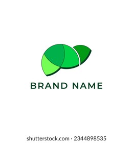 ILLUSTRATION ABSTRACT GEOMETRIC LEAF NATURE. ECO ELEMENT LOGO ICON DESIGN VECTOR FOR YOUR BRAND, BUSINESS