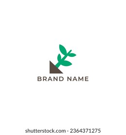 ILUSTRACIÓN DE LA NATURALEZA GEOMÉTRICA ABSTRACTA. VECTOR DE DISEÑO DE ICONOS DE LOGOTIPO DE ELEMENTO DE ECO PARA SU MARCA, NEGOCIO
