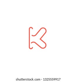 ILLUSTRATION ABSTRACT GEOMETRIC LETTER K LOGO DESIGN VECTOR MODERN FOR YOUR BUSINESS