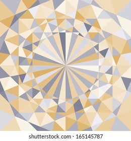 Illustration of abstract geometric pattern with triangular shapes.