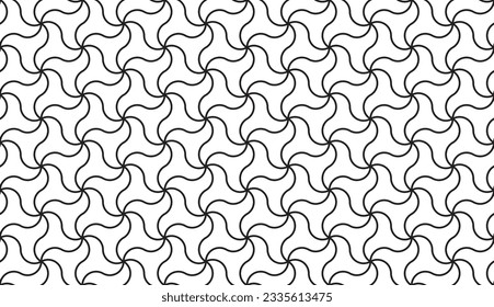 Illustration of the abstract geometric tile pattern. Seamless vector backdrop texture. Modern digital wallpaper idea. 