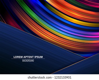 illustration of abstract geometrical template background for broucher flyer presentation
