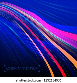 illustration of abstract geometrical template background for broucher flyer presentation