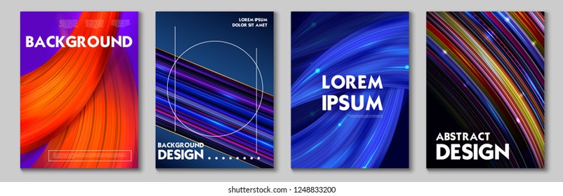 illustration of abstract geometrical template background for broucher flyer presentation