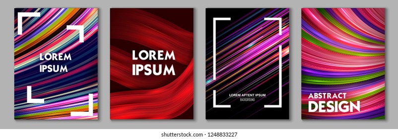 illustration of abstract geometrical template background for broucher flyer presentation