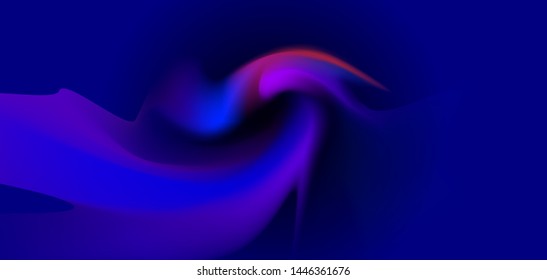 Illustration abstract glowing, neon light, minimal bright fluid, liquid gradient background. Vector modern trendy, graphic design, digital art on vibrant color. Design for poster, banner, template