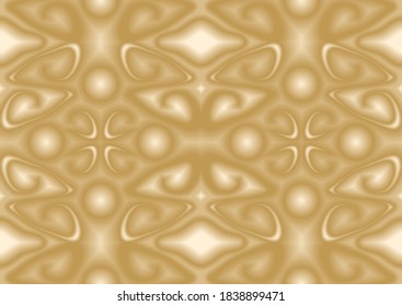 Illustration of an abstract Gold textured pattern. Seamless vector texture of a Golden star - shaped geometry.