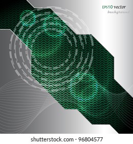 Illustration of abstract green background