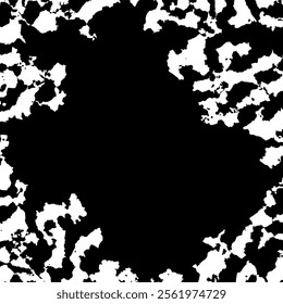 ILLUSTRATION ABSTRACT GRUNGE BLACK GRAINY TEXTURE ISOLATED ON WHITE BACKGROUND. DISTRESS DIRTY ROUGH MONOCHROME COLOR DESIGN VECTOR