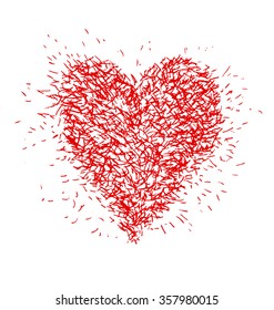 Illustration of abstract heart