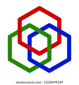 Ilustración del diseño abstracto del hexágono
